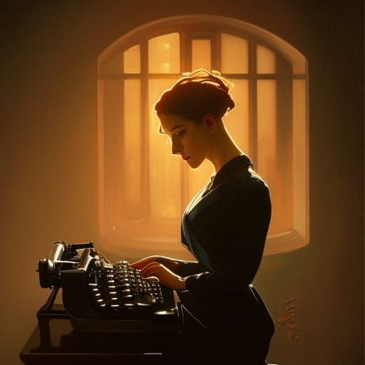 Beautiful Scribe Portrait in Hyperdetailed Lighting