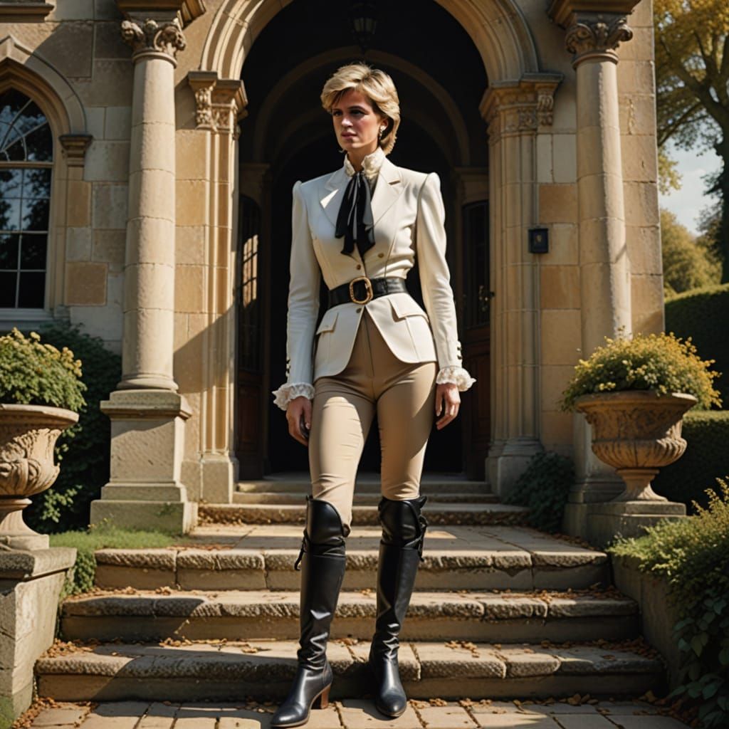 Princess Diana as Equestrian: Cinematic Digital Painting