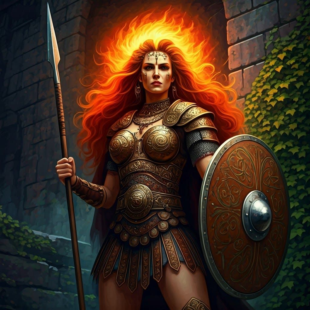 Boudica the Celtic Warrior Queen in Gritty Urban Style