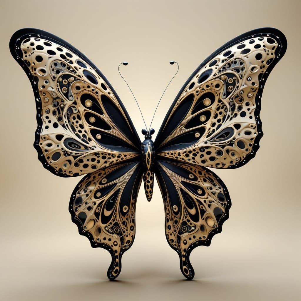 Leopard Creature with Lorenz Attractor Patterns