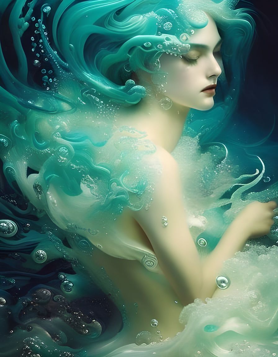 Turning into a sea foam