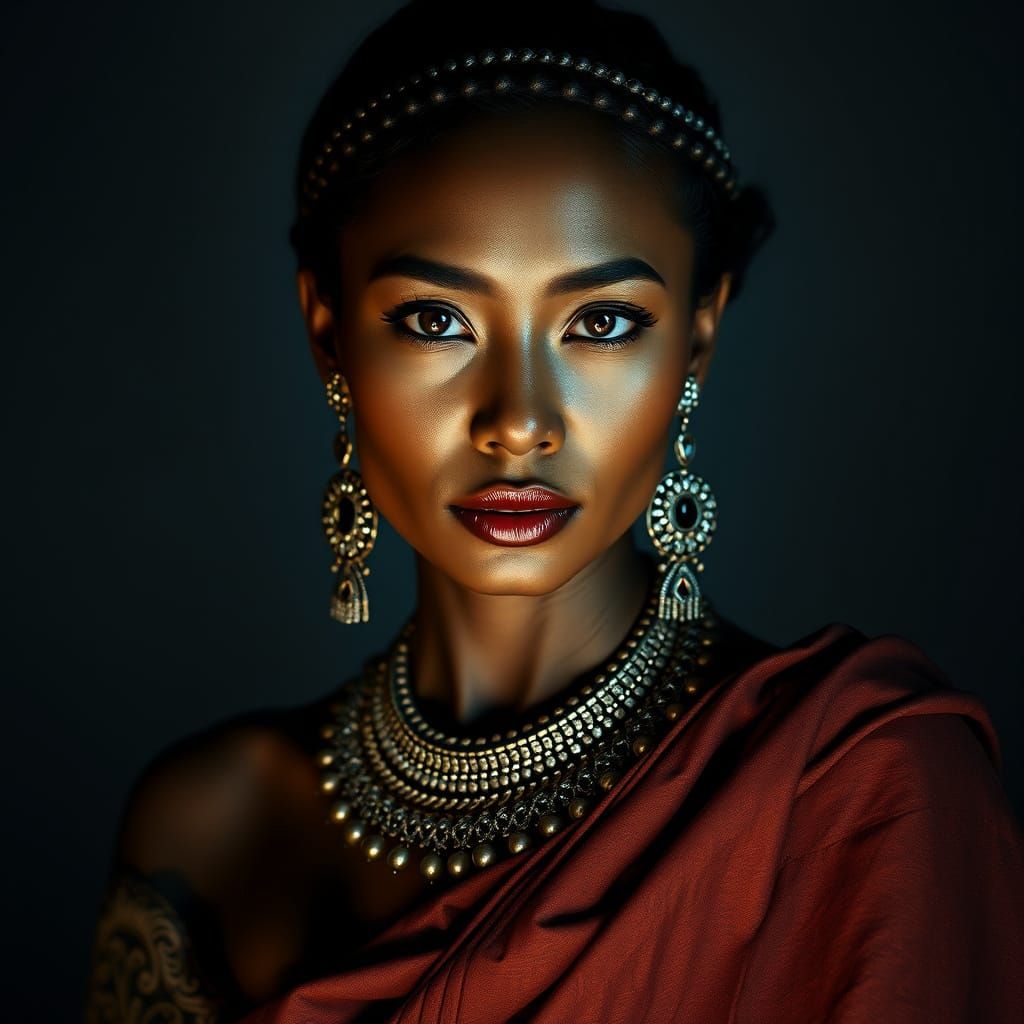 African Beauty, Isi-Agu fabric 2