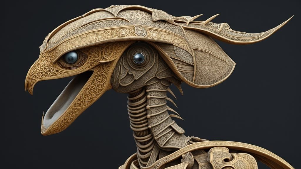 Anthropomorphic Tasmanian Devil with Celtic Intricacies