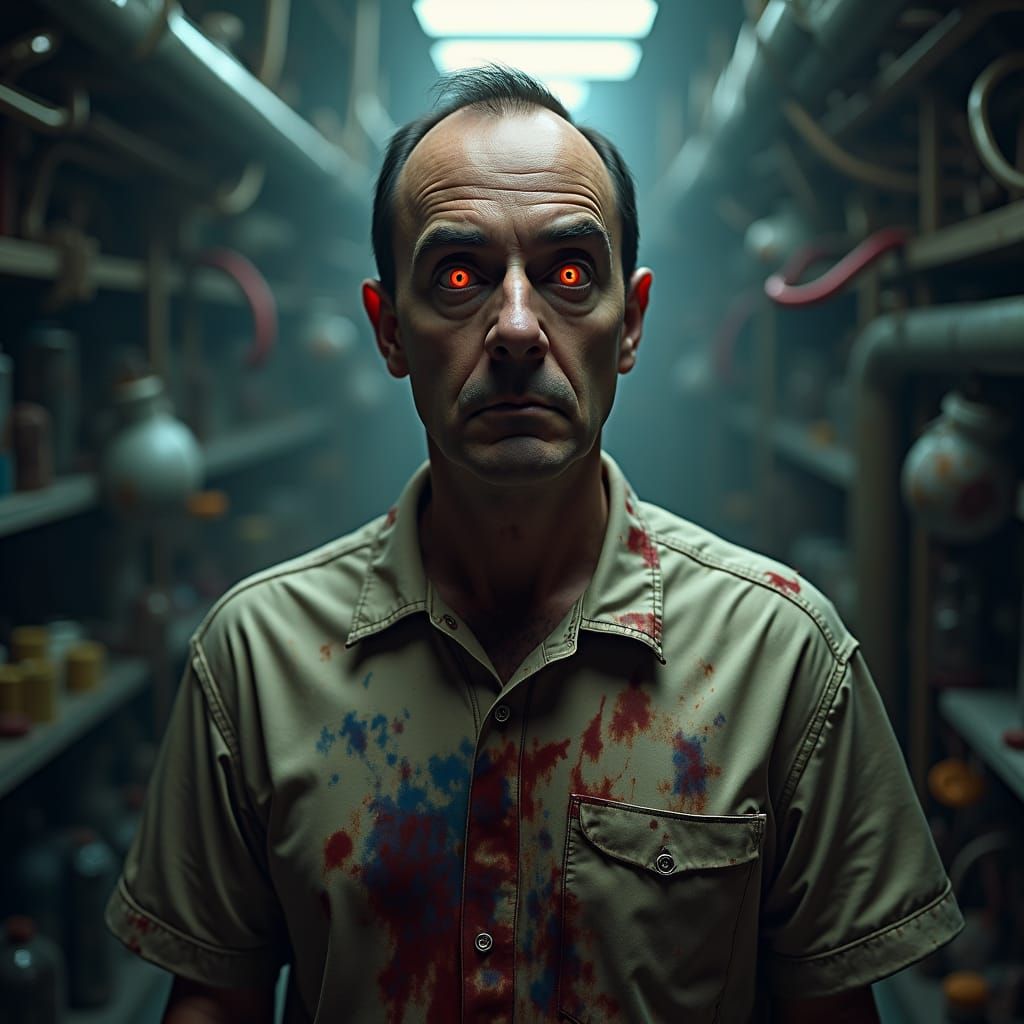 Sheldon Cooper as Sinister Killer in Gothic Horror Style