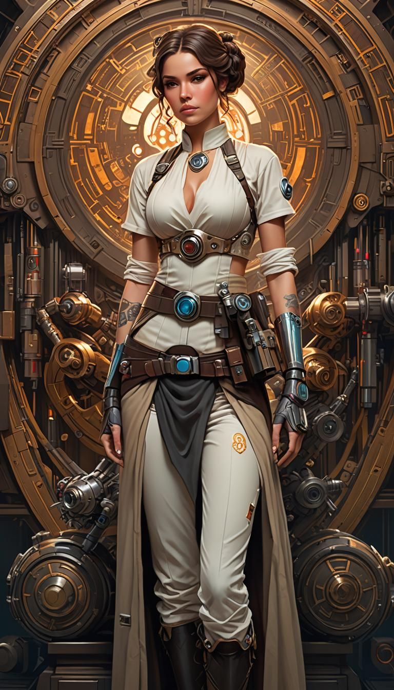 Hyperrealistic Star Wars Scholar in Intricate Detail