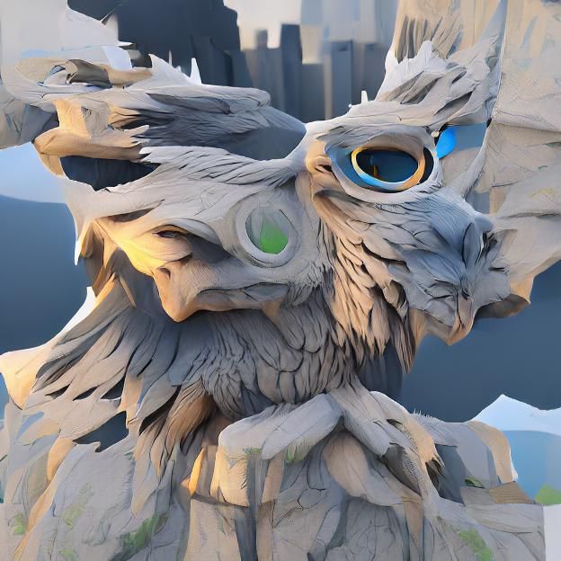 Fantastical Eyrie on a Mountain Peak