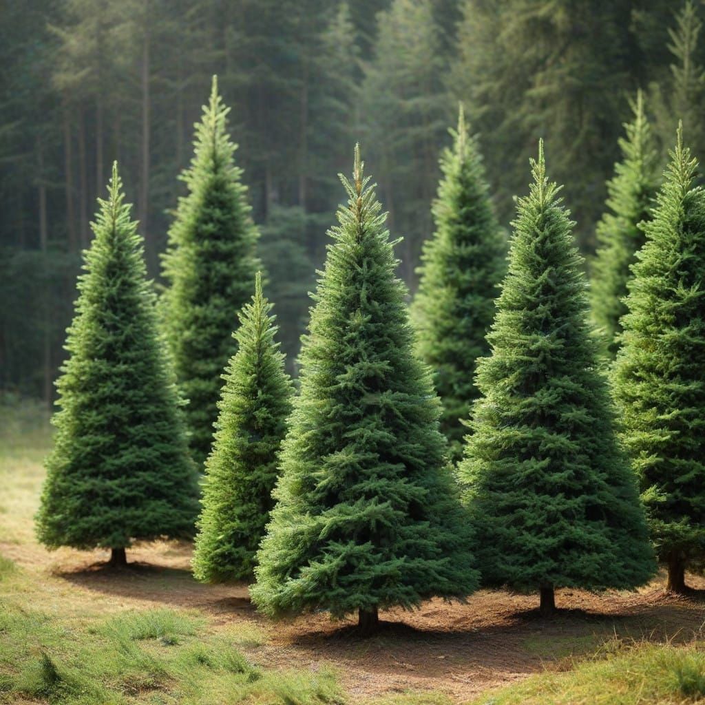 Majestic Army of Evergreens Marches Through the Land