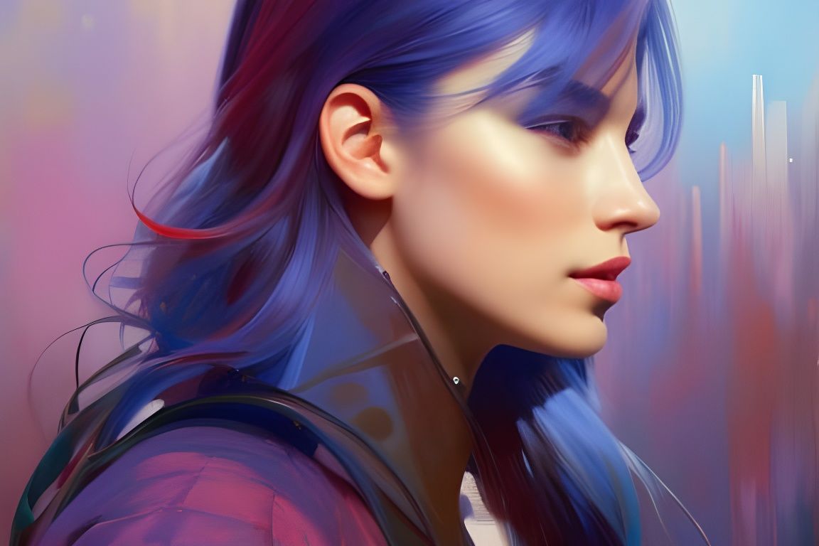 Hyperdetailed Portrait in Expressionist Impasto Style