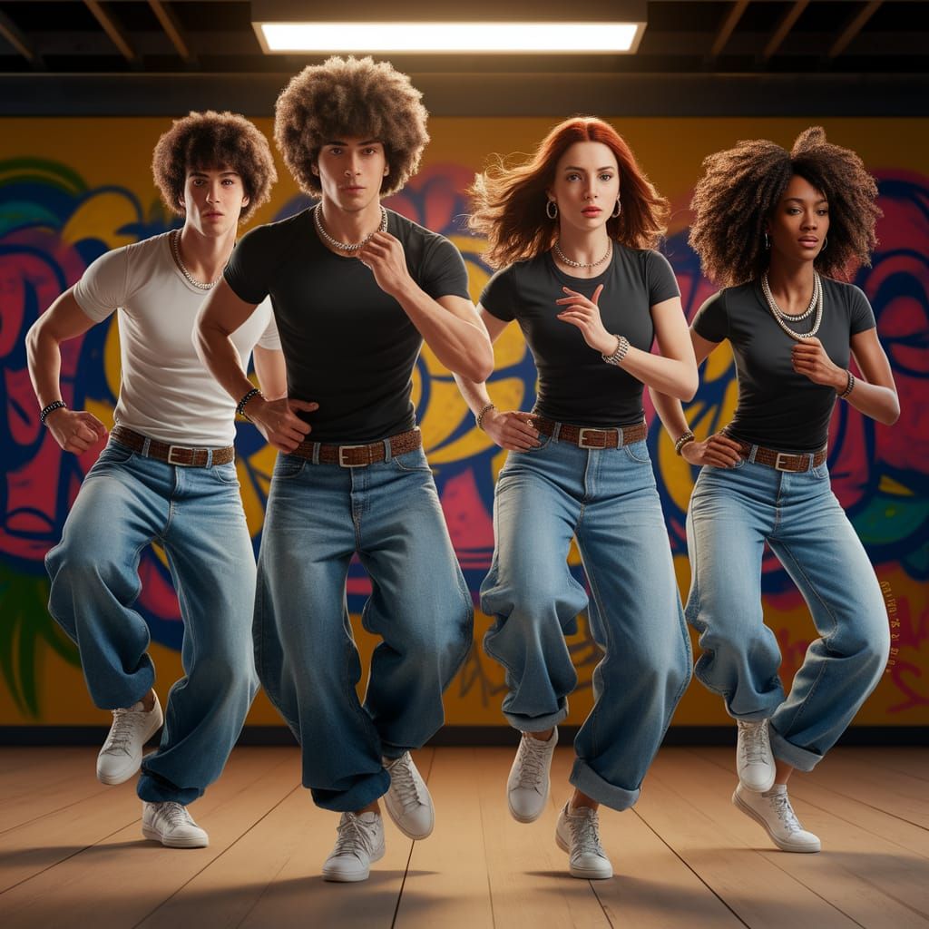 Hip-Hop Group's Energetic Dance Performance