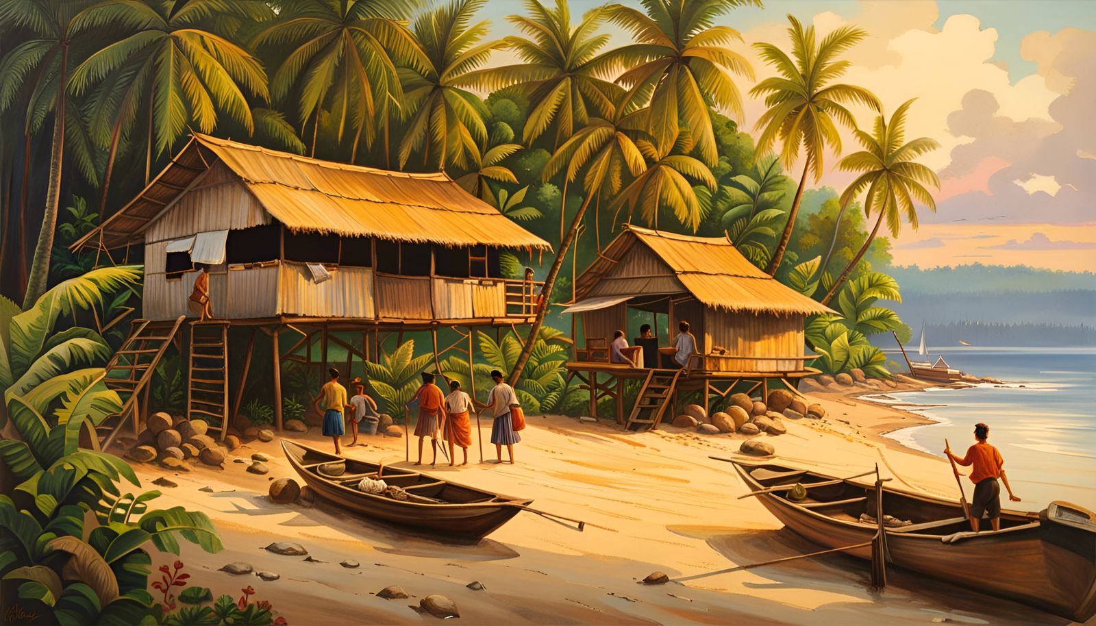 Beach in Davao, Philippines area, thick jungle -- 3492