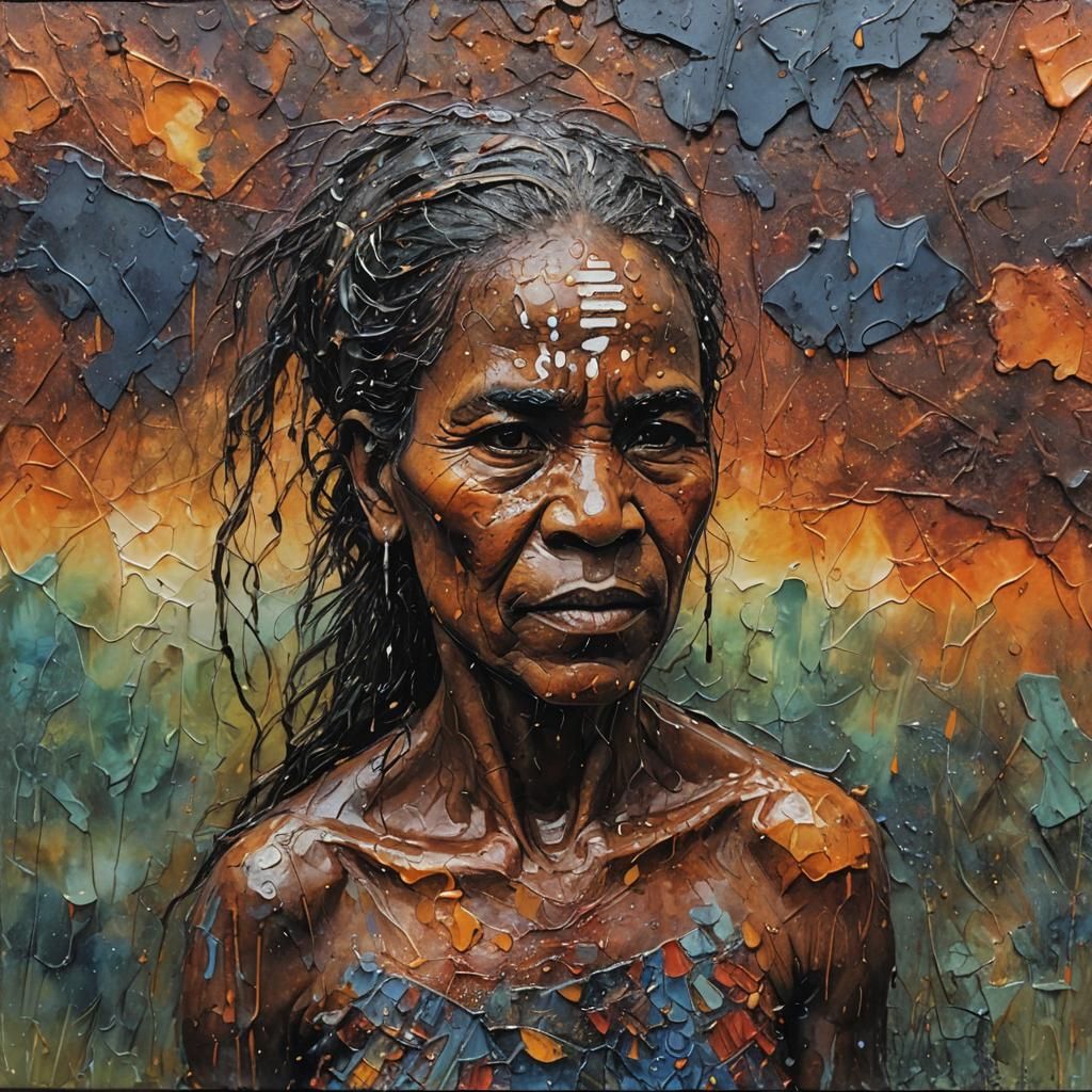 Aboriginal Australians in Encaustic Painting