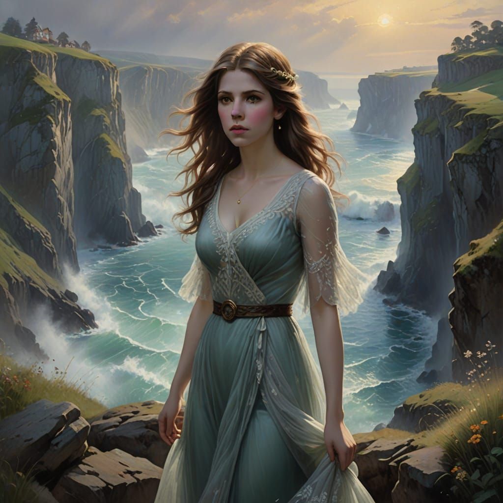 Anna Kendrick Climbs White Cliffs of Dover in Ethereal Lands...