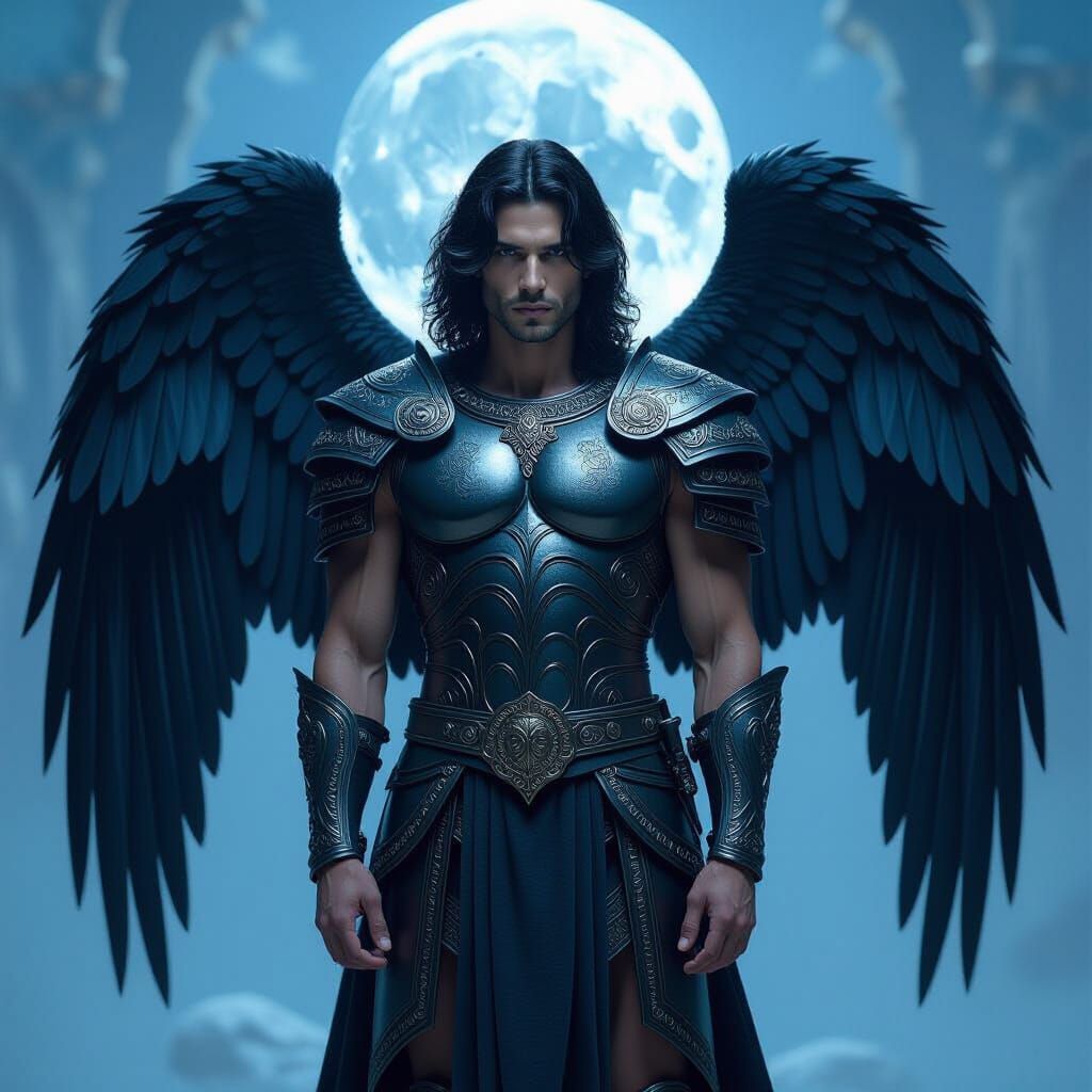 Fallen Angel Gabriel in Mycenaean Armor