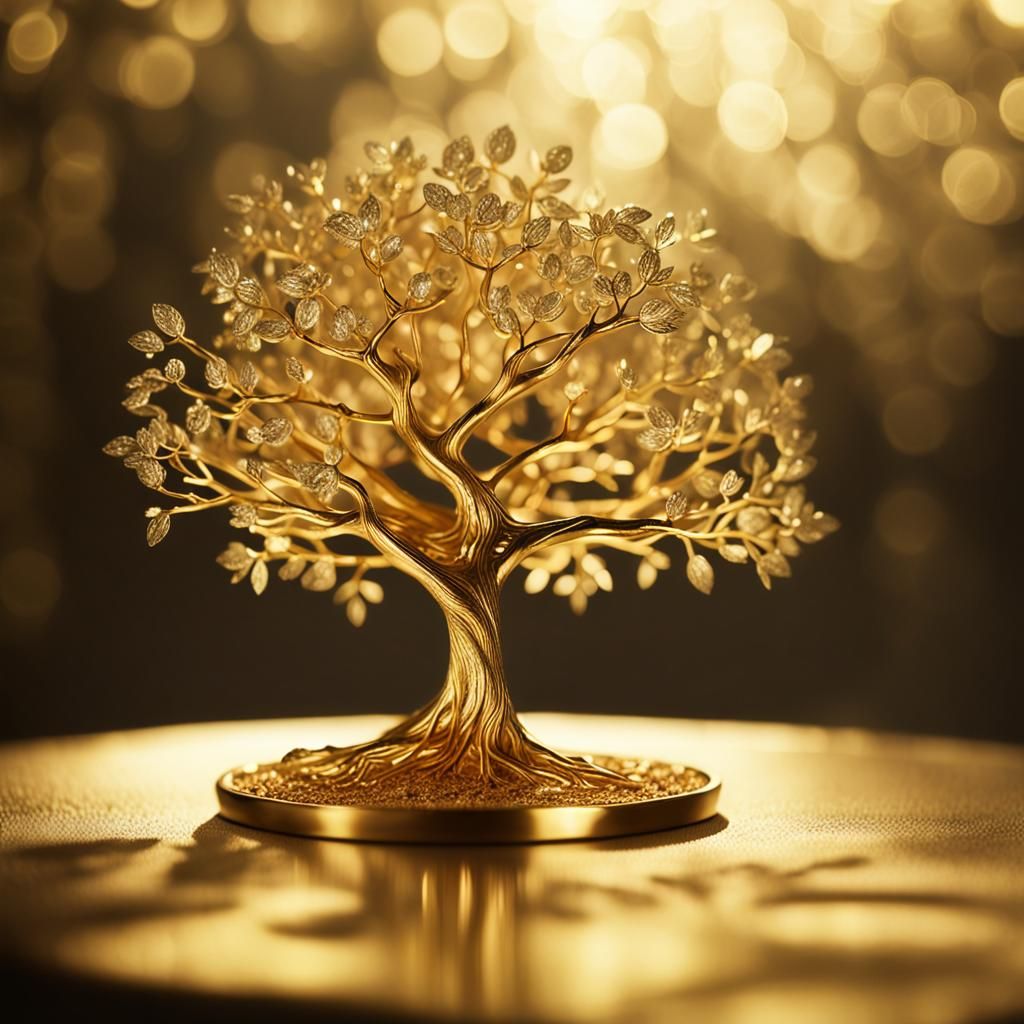 Ethereal Golden Tree Concept Art