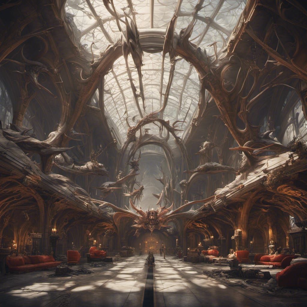 Vampires Inhabit Denver Airport: Detailed Matte Painting