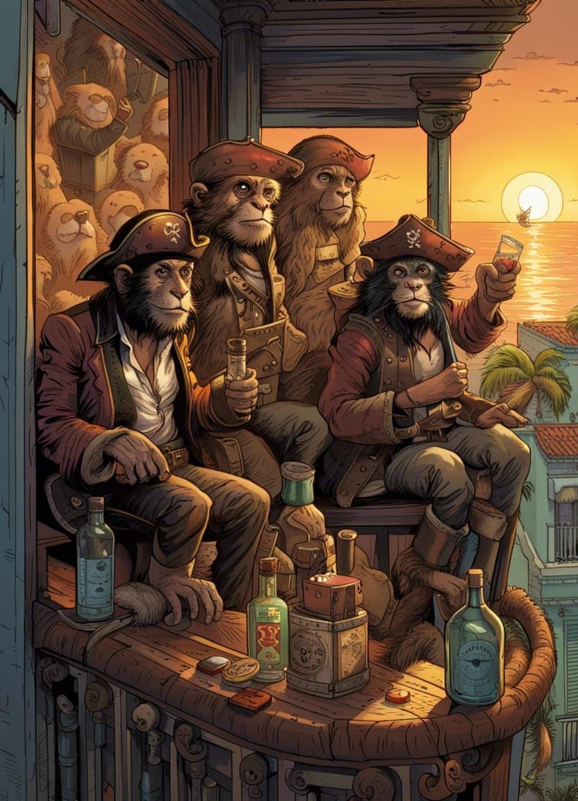 Monkey pirates