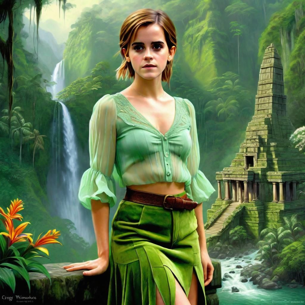 Emma Watson in a Rainforest Fantasy