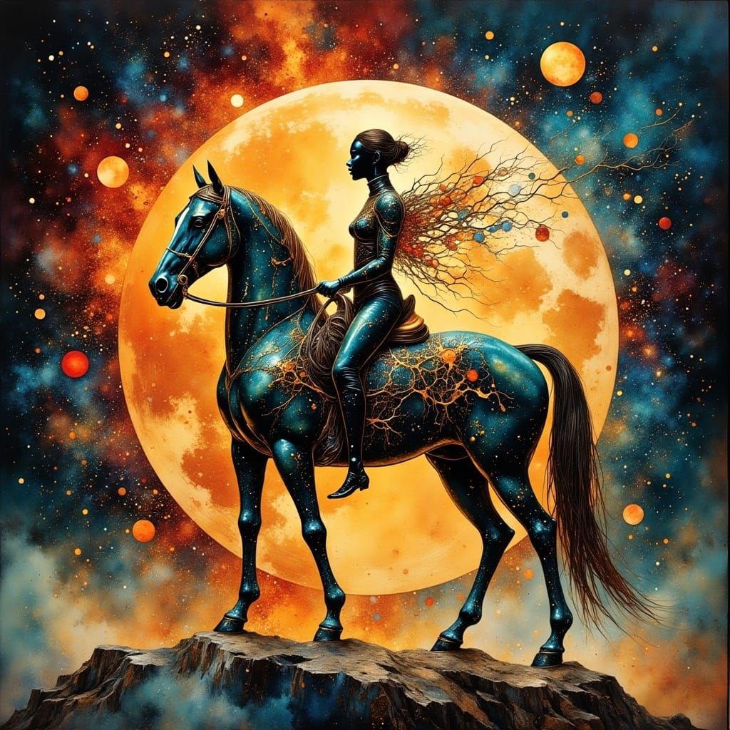 She Rides Beneath the Moon