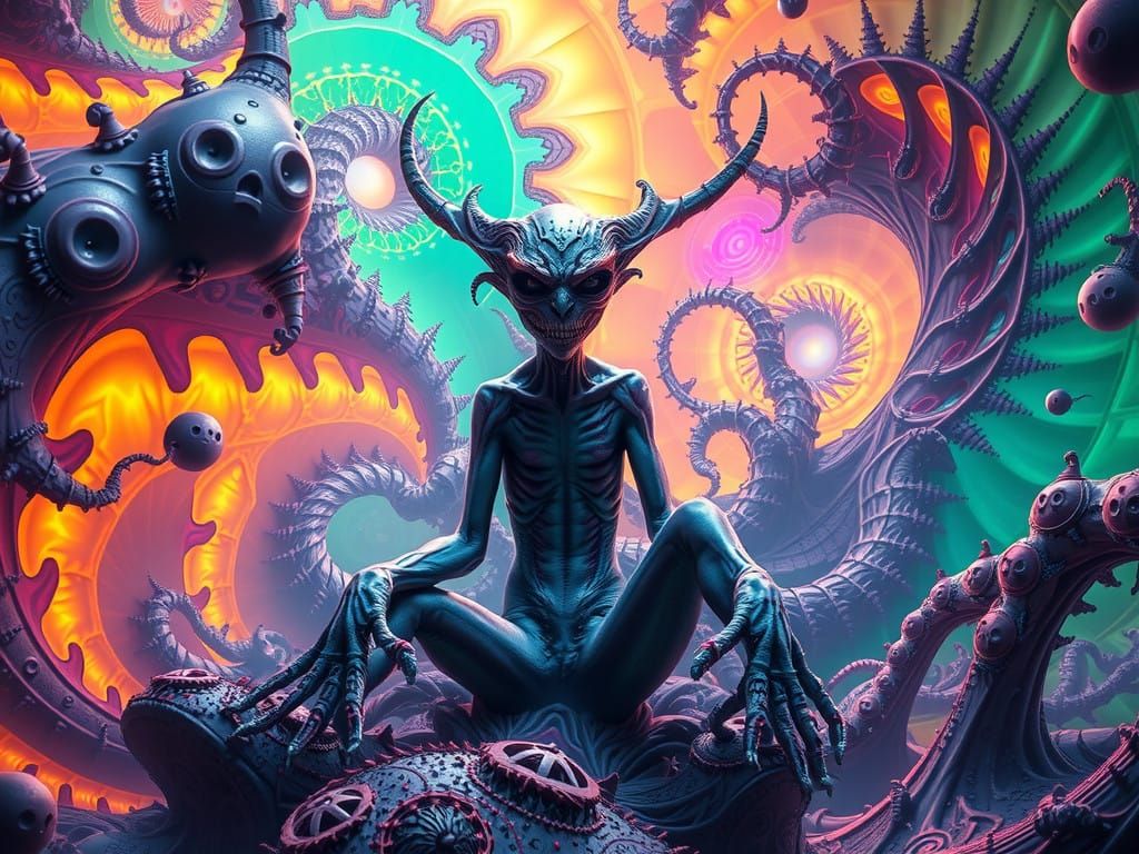 Surreal Species in DMT-Inspired, Iridescent Hues Seeks Your....