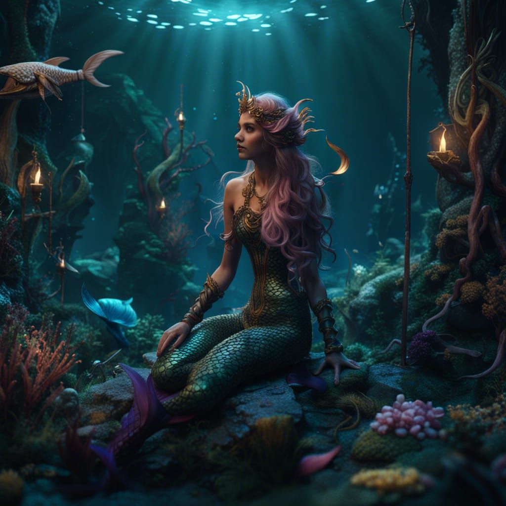 Fantastical Mermaids in Deep Color