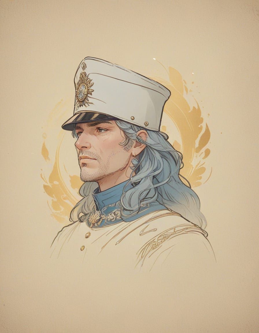 Baroque-Inspired Svejk in Ornate Uniform