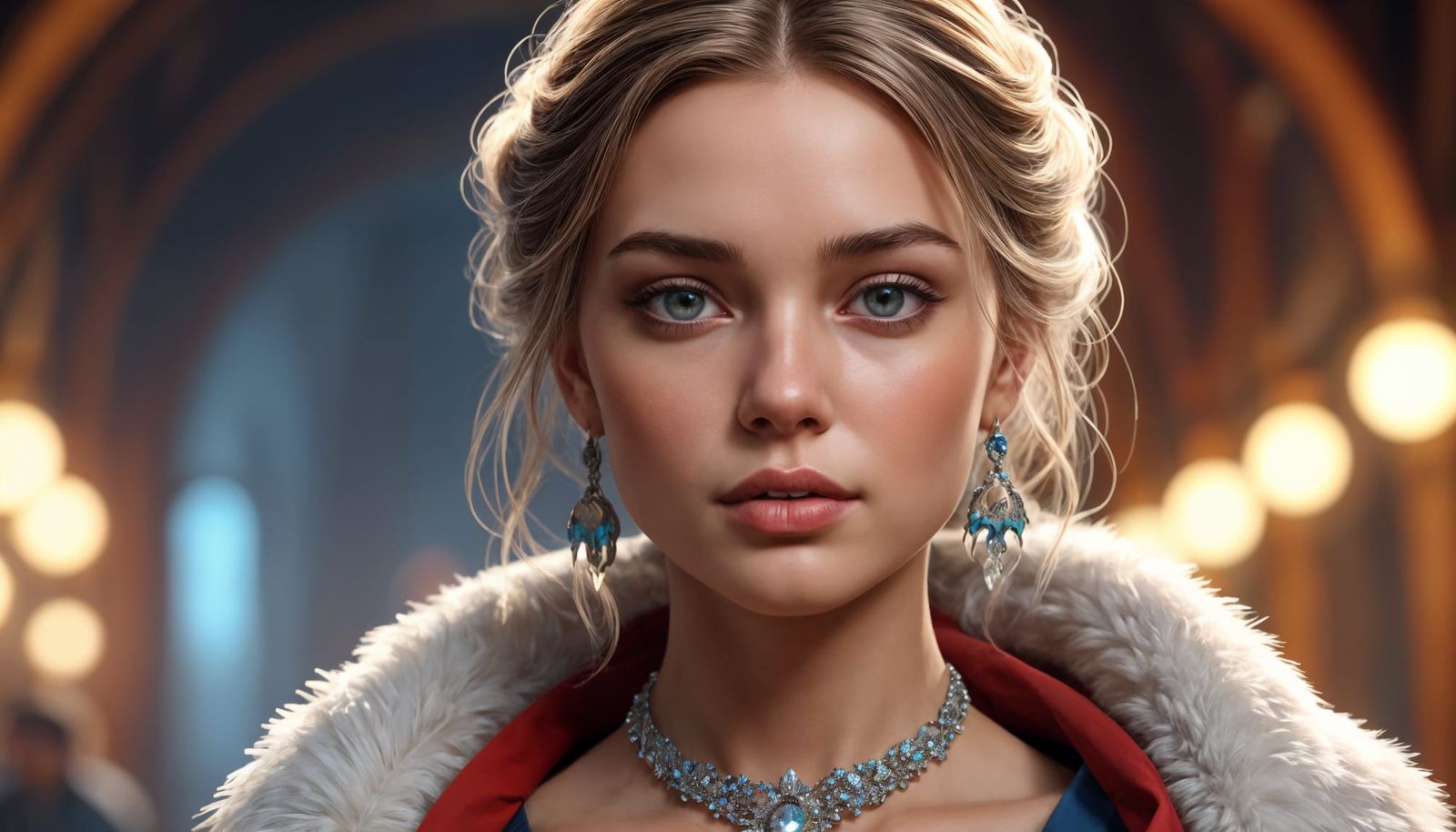 Elegant Scandinavian Model on the Catwalk