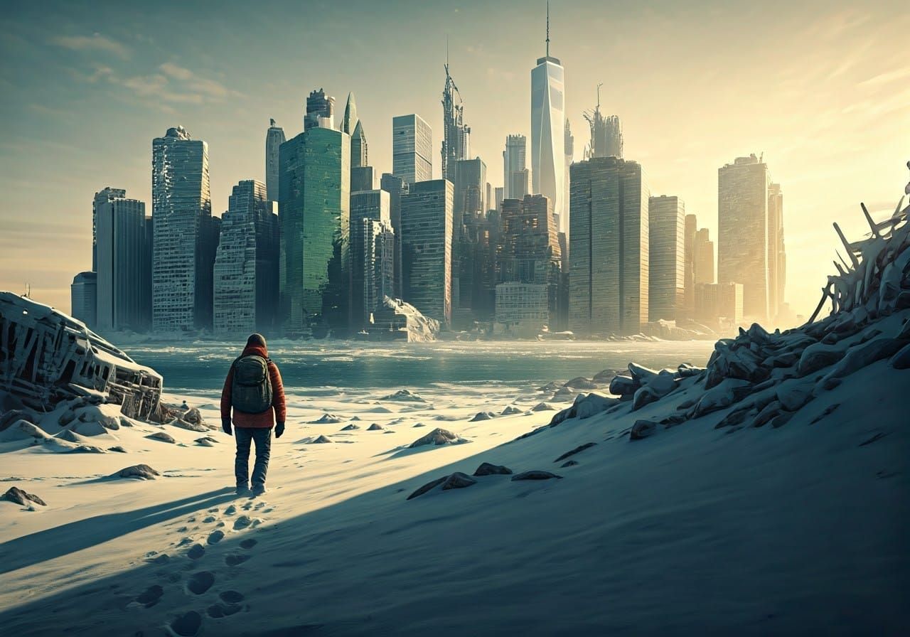 Post-Apocalyptic New York in Winter