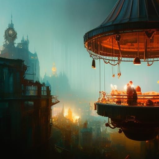 Sausage in Teacup: Psychedelic Digital Art