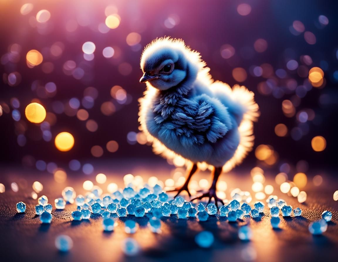 Smoke Chicken with Sugar Crystals in 8K