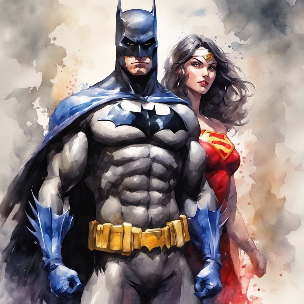 Batman and Superwoman as Best Friends