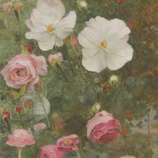 Flower Fairy on English Rose Petals