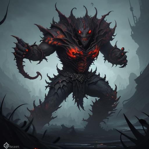 Terrifying Armored Plant Warrior Concept Art