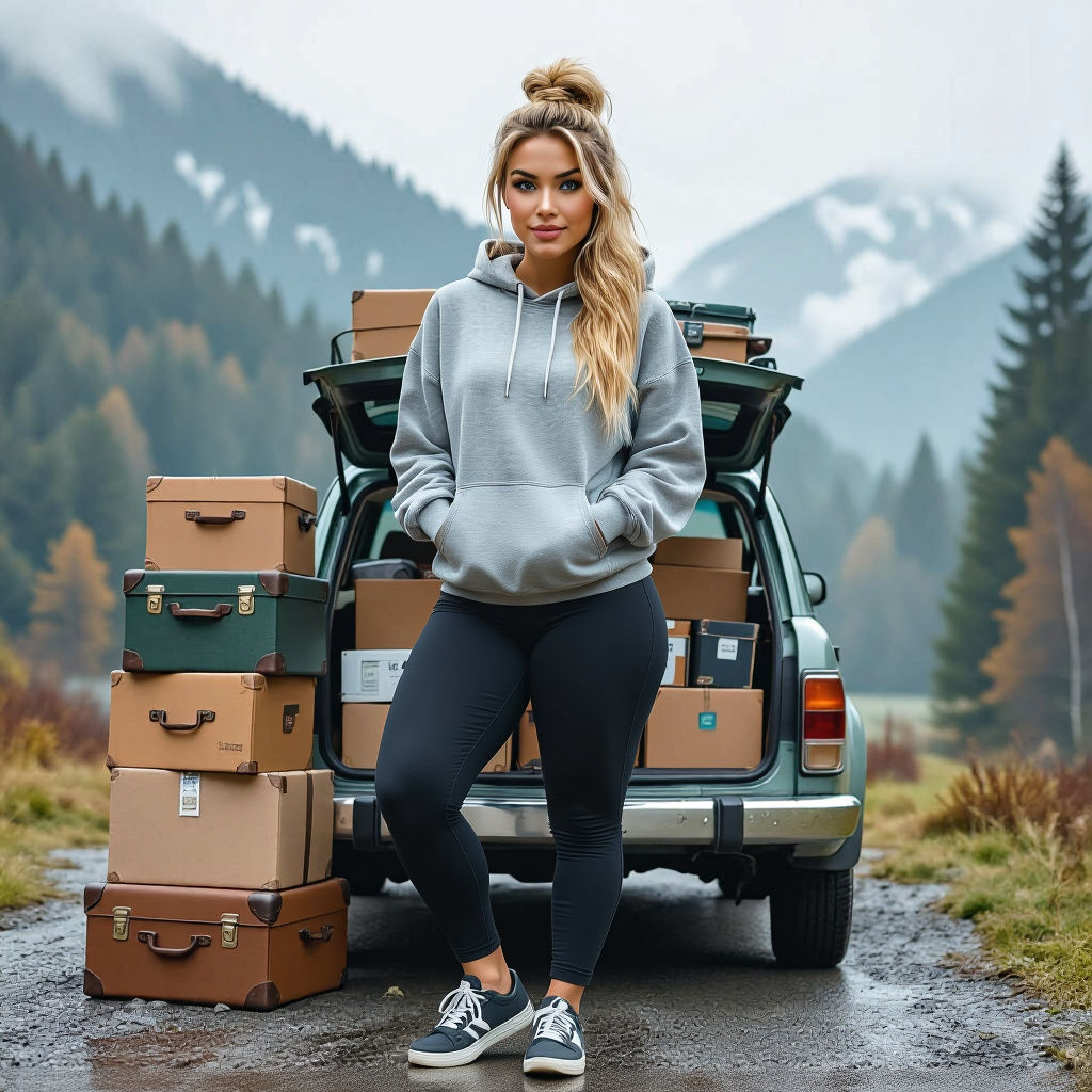 Woman Moving from Rural Mountain Area