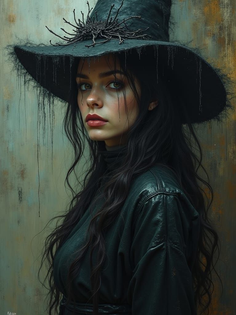 Dark Fantasy Character with Vivid Deep Colors