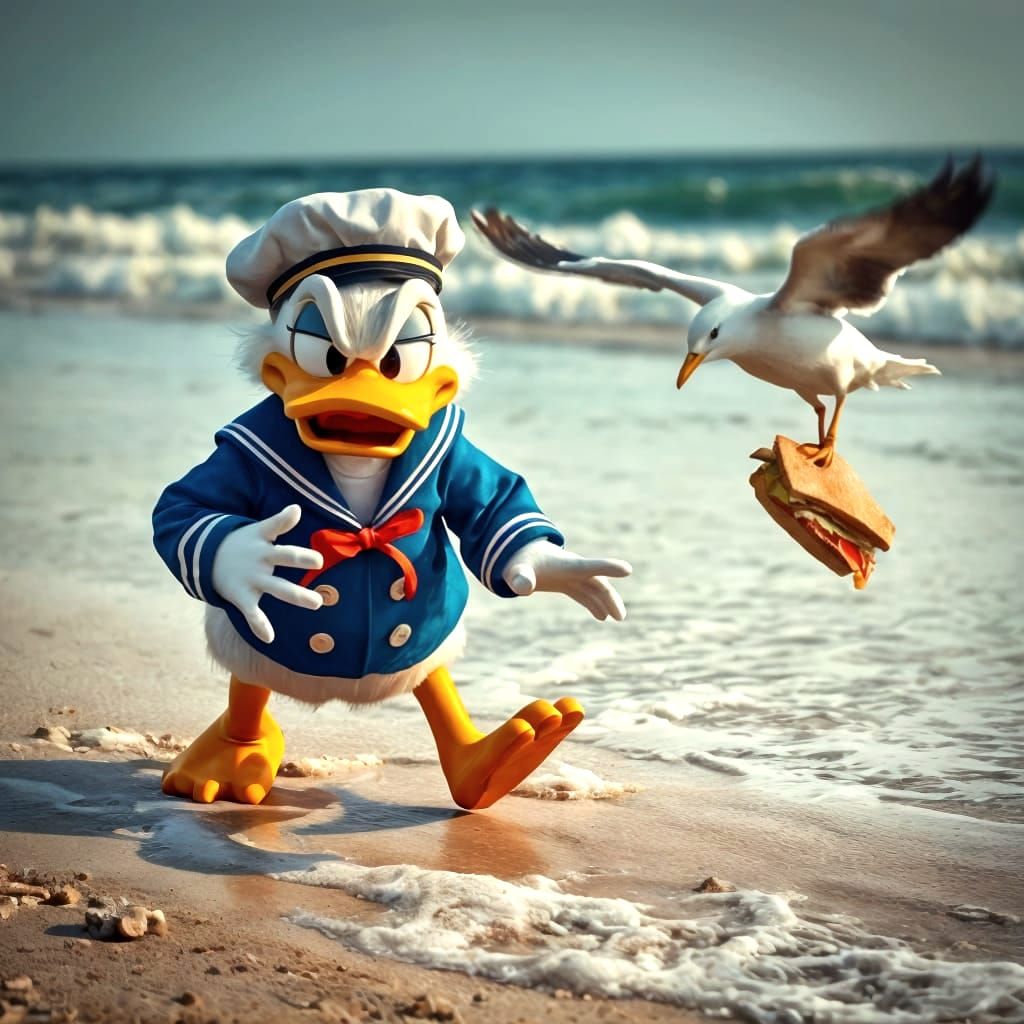 Come back, you ducking thief!