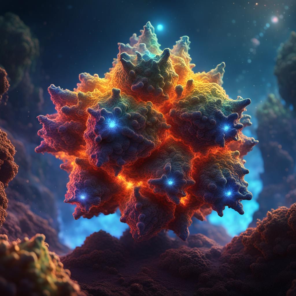 Supernova Marijuana Nug in Detailed Matte Painting