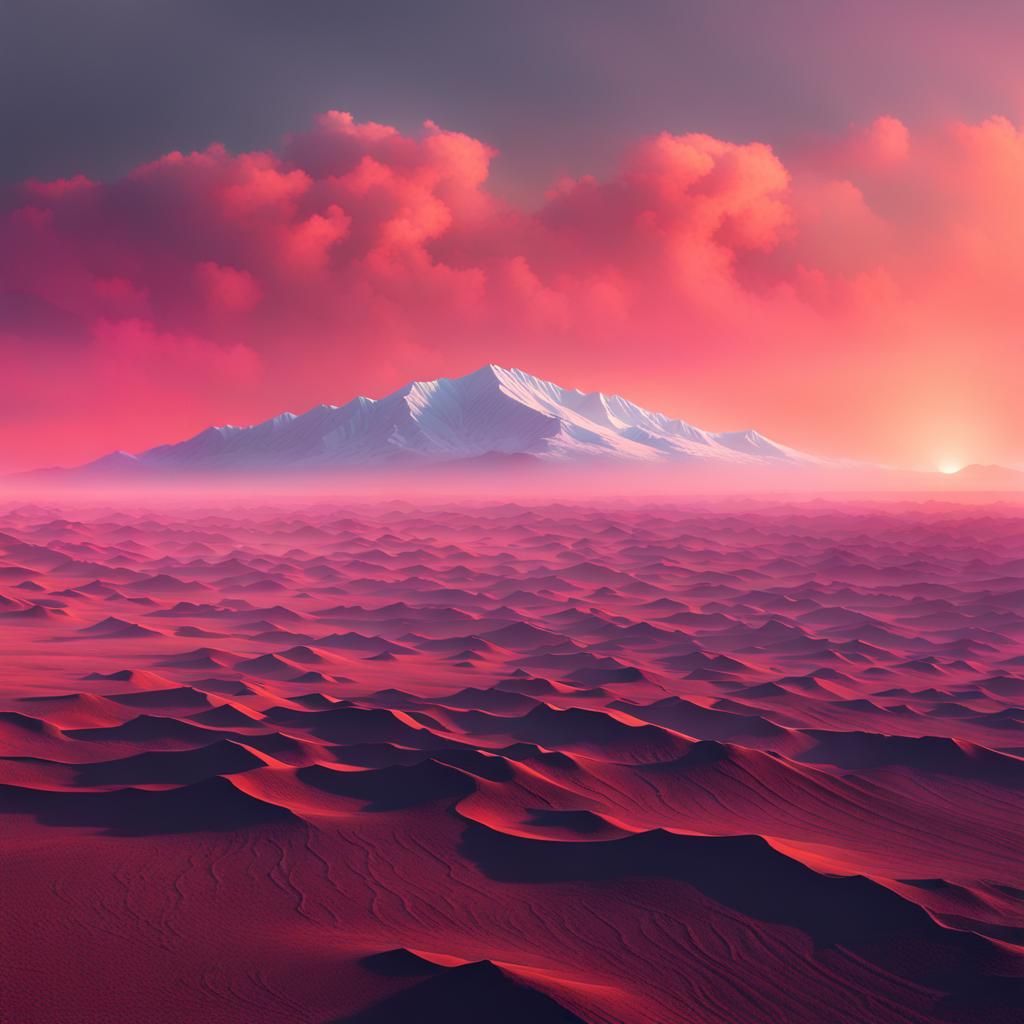 Minimalist Linear Landscape in 8K