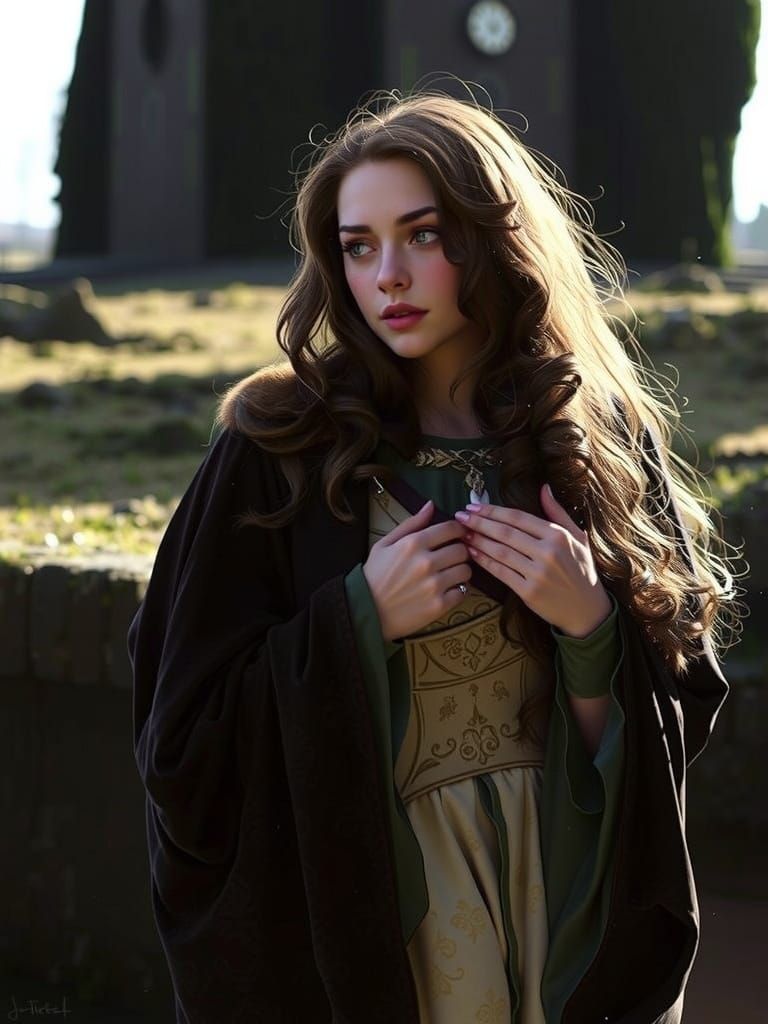 Juliet Capulet in a Fantastical Garden Oasis