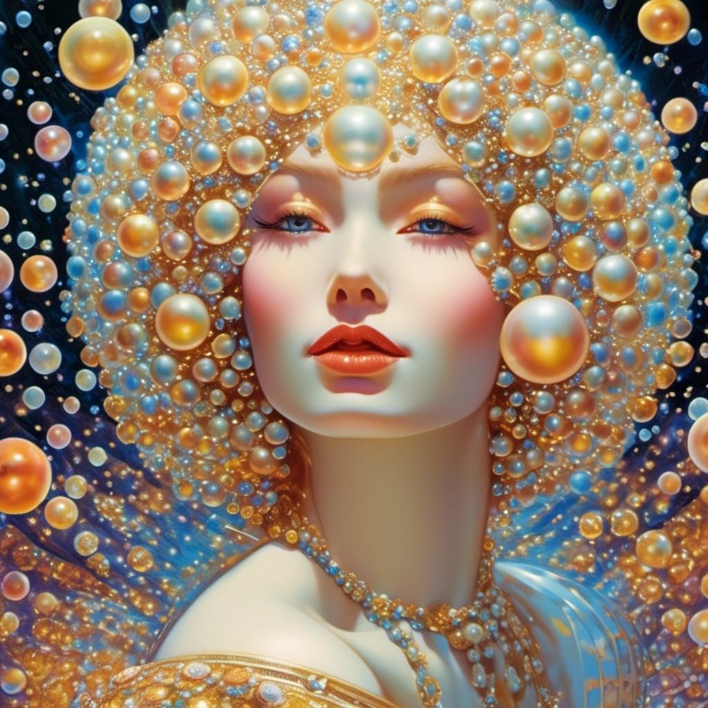 Opalescent Fairy Queen with Celestial Orbs