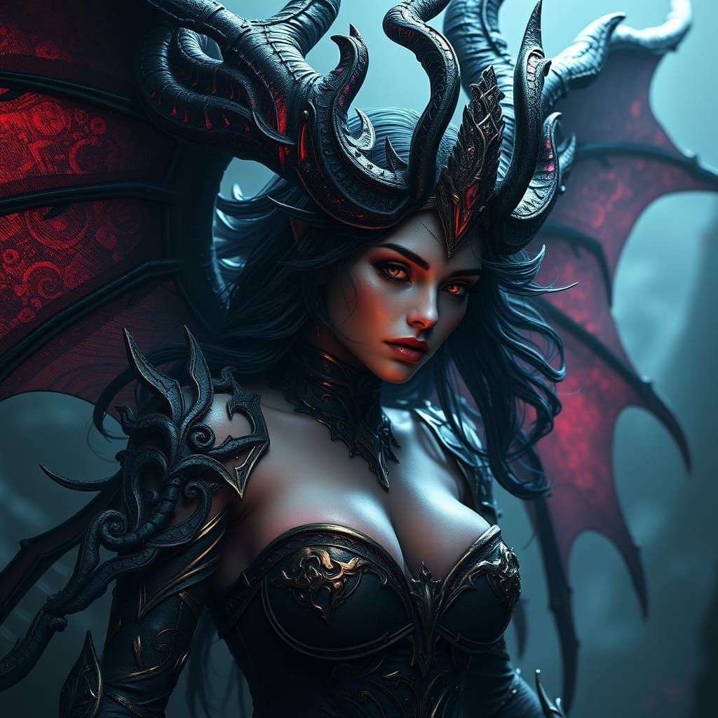 Demoness Lilith Fantasy Concept Art