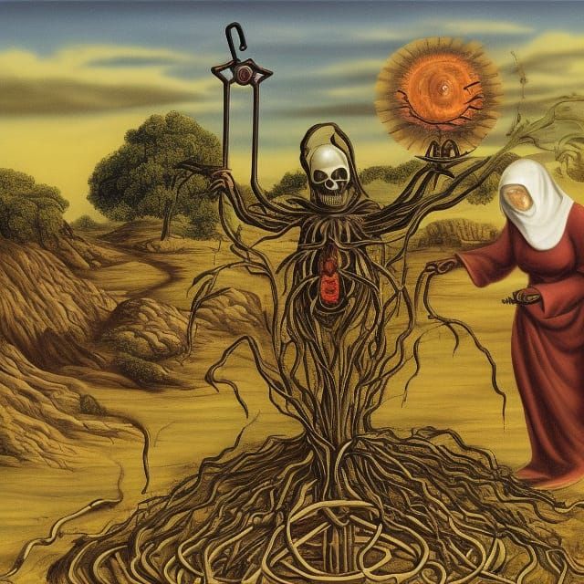The Grim Reaper Planting a Seed