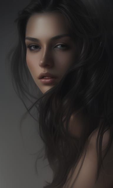 Majestic Beauty in Hyperdetailed Portrait