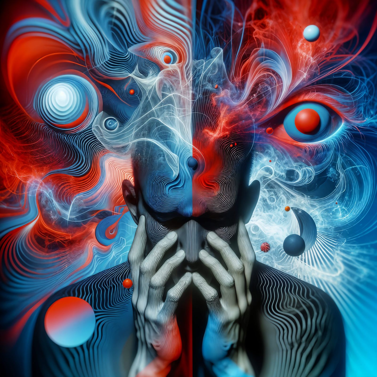 Abstract Representation of Psychosis and Emotional Turmoil