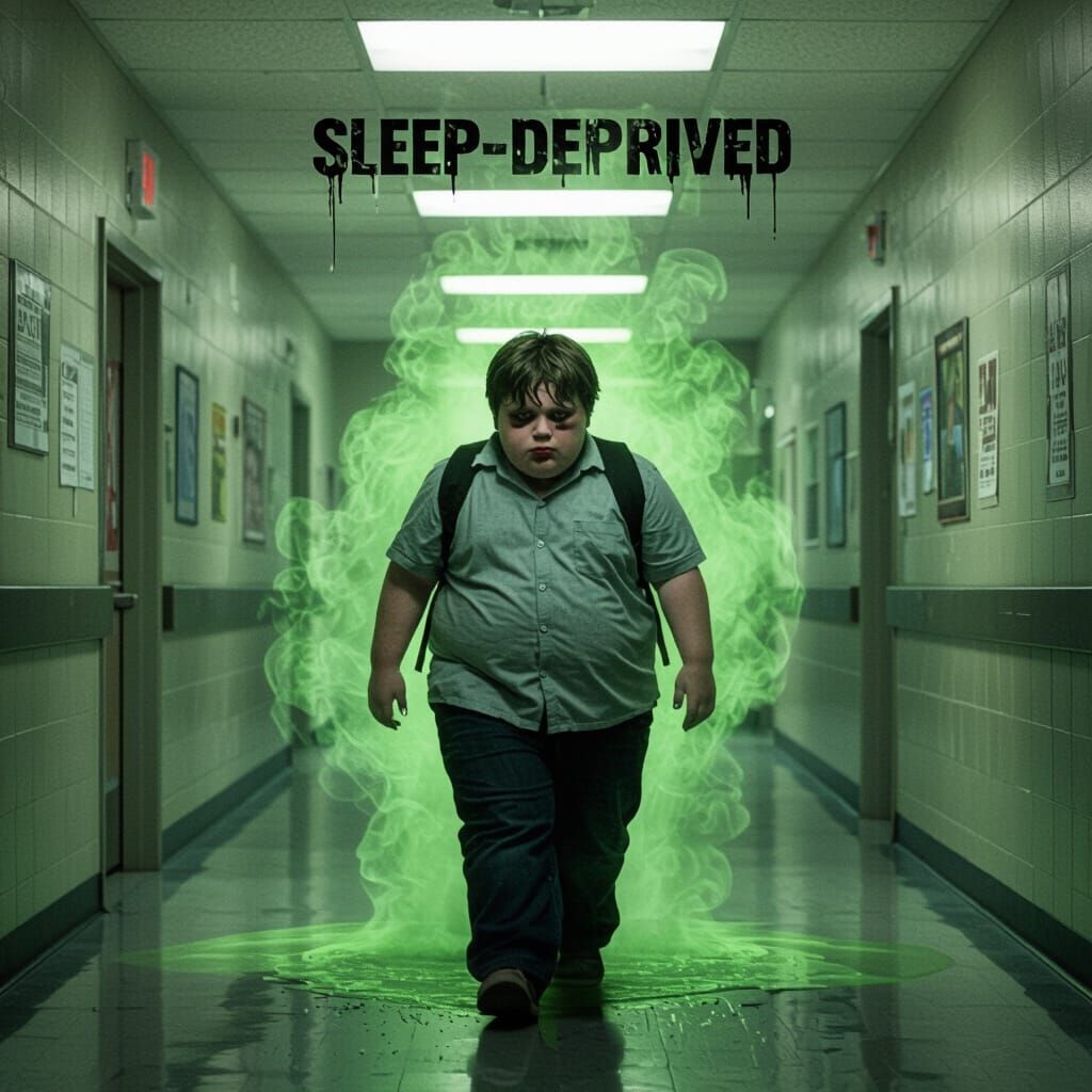 Sleep-Deprived Boy Walks School Hallway in Gritty Comedy Hor...