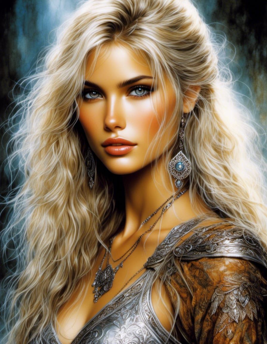 Beautiful Woman in Hyperrealistic Portrait Style