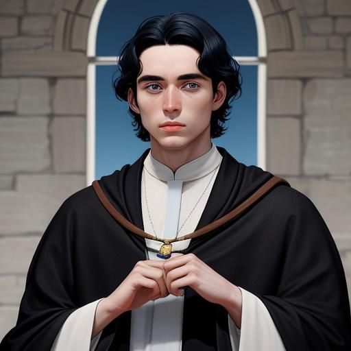 Young Columban of Iona Portrait