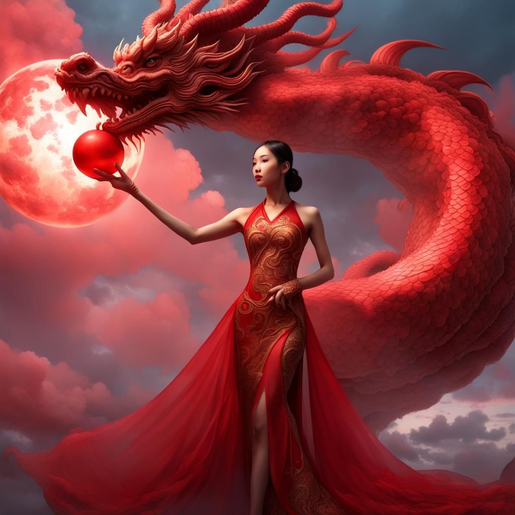 Siren and Dragon: Dark Fantasy Concept Art