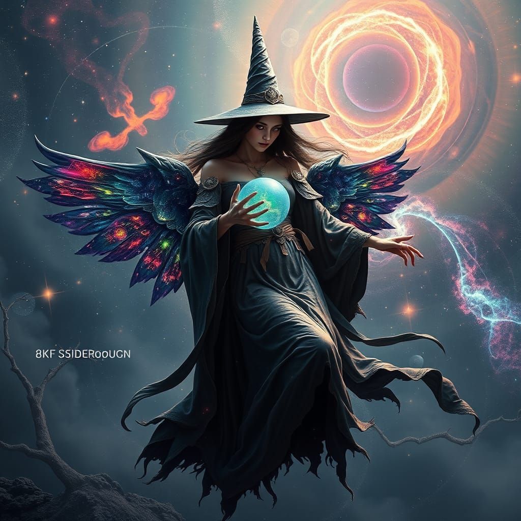 Ancient Cosmic Witch in Desolate Space