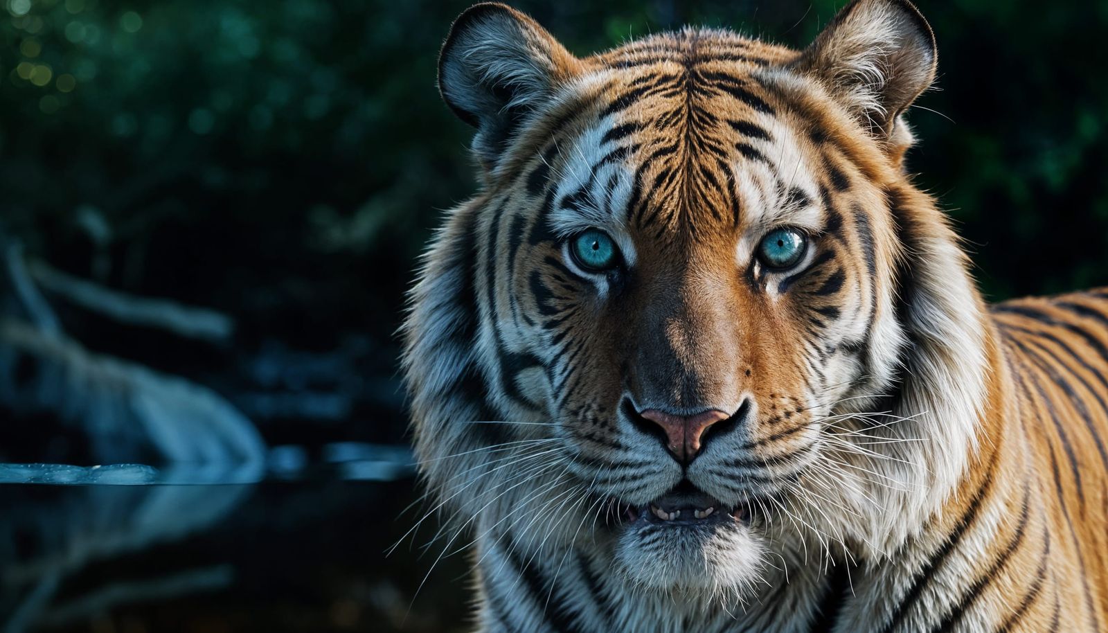 Realistic Siberian Tiger Close-Up in Cinematic Film Style