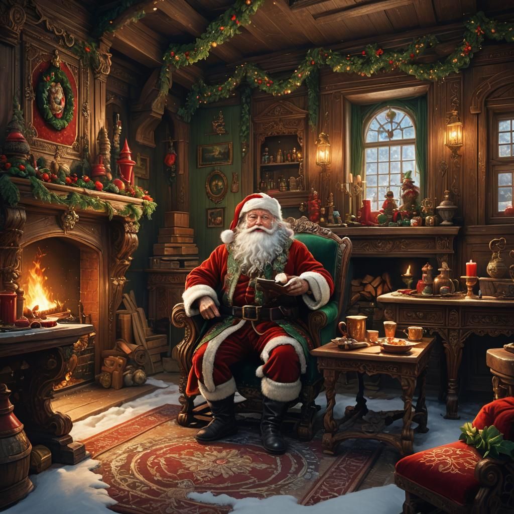 Santa's Workshop: A Fantasy Concept Art Masterpiece